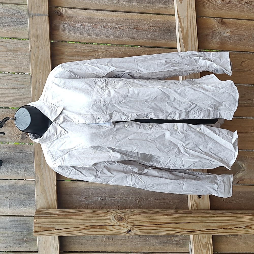 J Crew Khaki Button Down Shirt NWT
